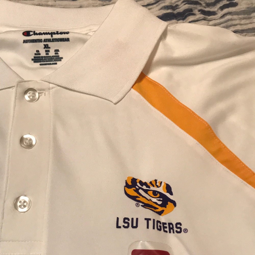 LSU Tigers mens xlarge new with tags polo M7